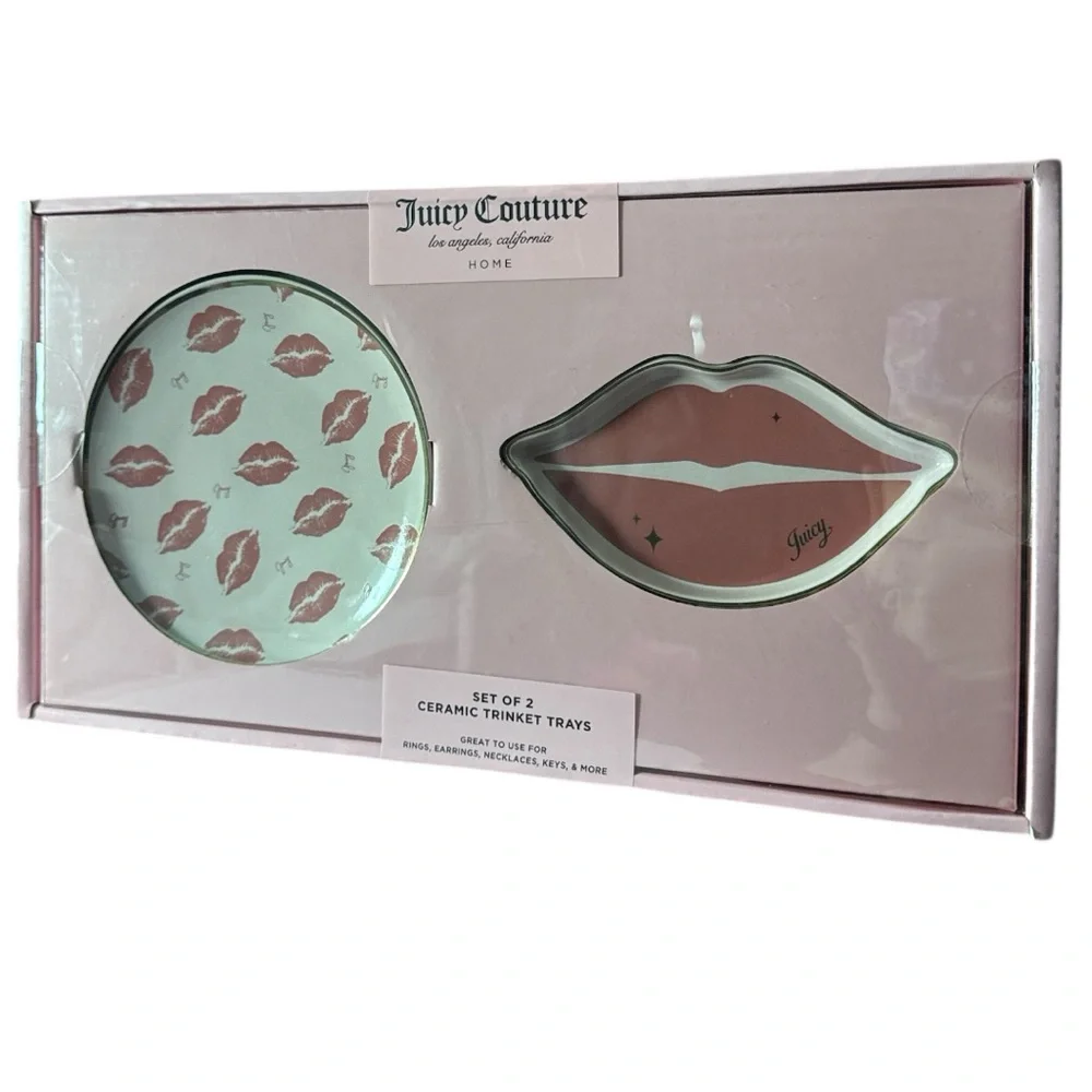 Juicy Couture Lip Print Ceramic Trays